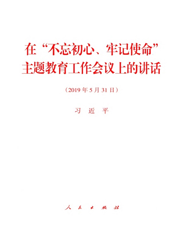 在“不忘初心、牢记使命”主题教育工作会议上的讲话