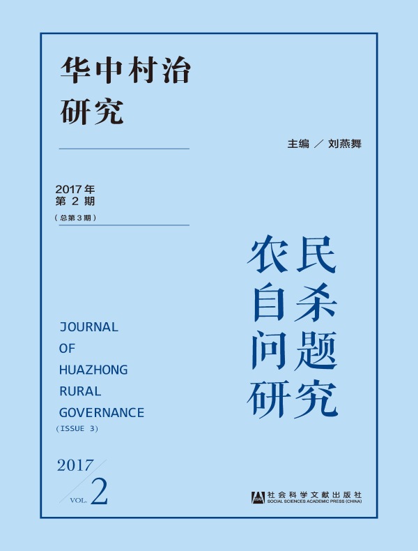 华中村治研究（2017年第2期）：农民自杀问题研究