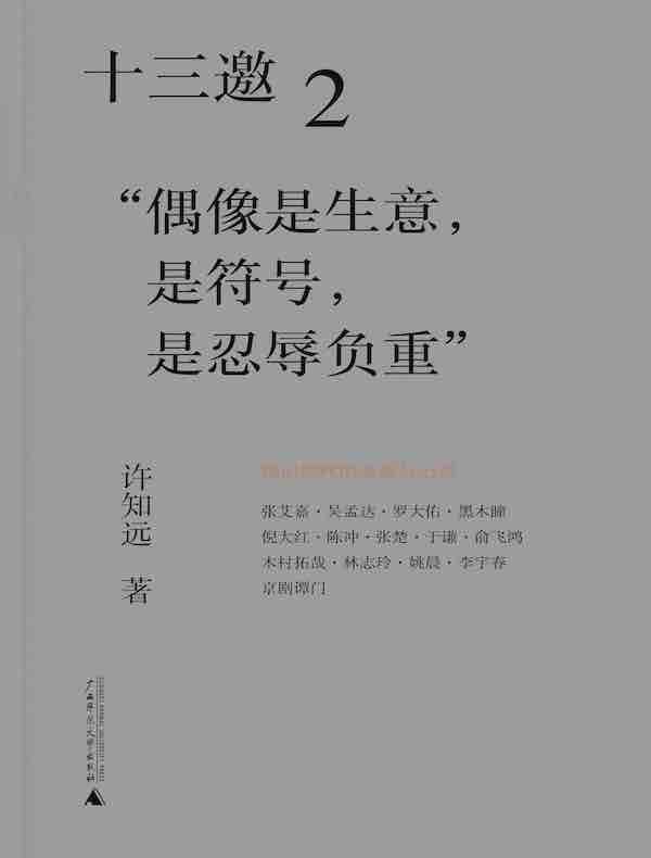 十三邀 2：“偶像是生意，是符号，是忍辱负重”