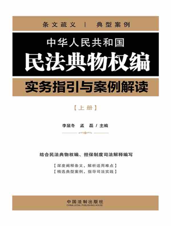 中华人民共和国民法典物权编实务指引与案例解读（上册）