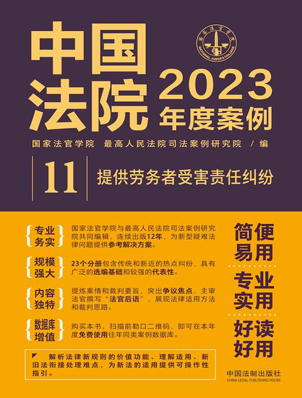 中国法院2023年度案例：提供劳务者受害责任纠纷