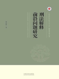刑法解释前沿问题研究