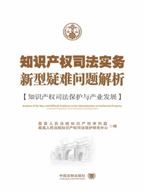 知识产权司法实务新型疑难问题解析：知识产权司法保护与产业发展