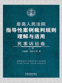 最高人民法院指导性案例裁判规则理解与适用·民事诉讼卷（上册）