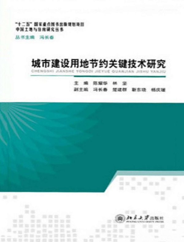 城市建设用地节约关键技术研究（中国土地与住房研究丛书）