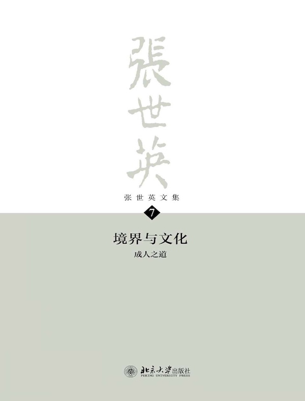 张世英文集·第7卷：境界与文化 成人之道