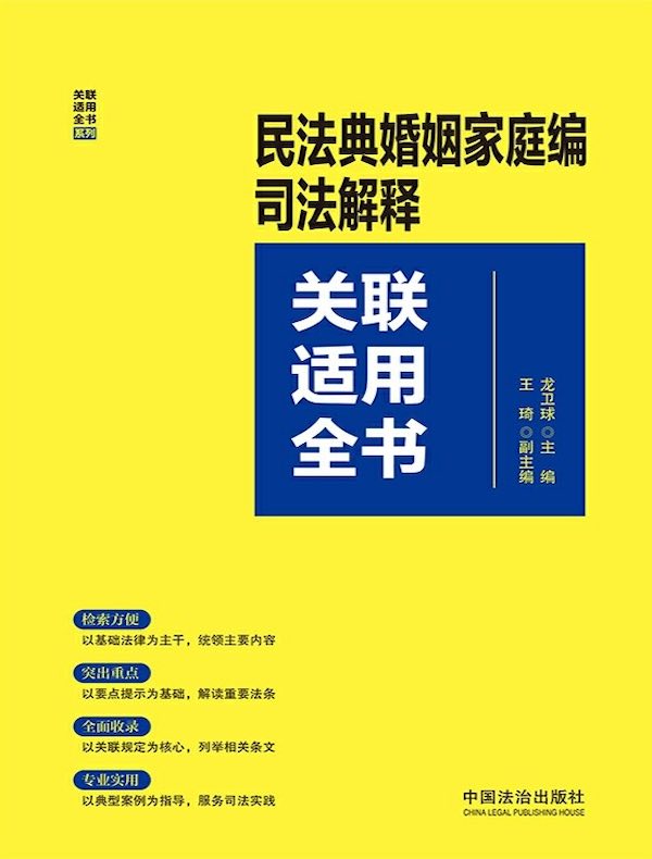 民法典婚姻家庭编司法解释关联适用全书