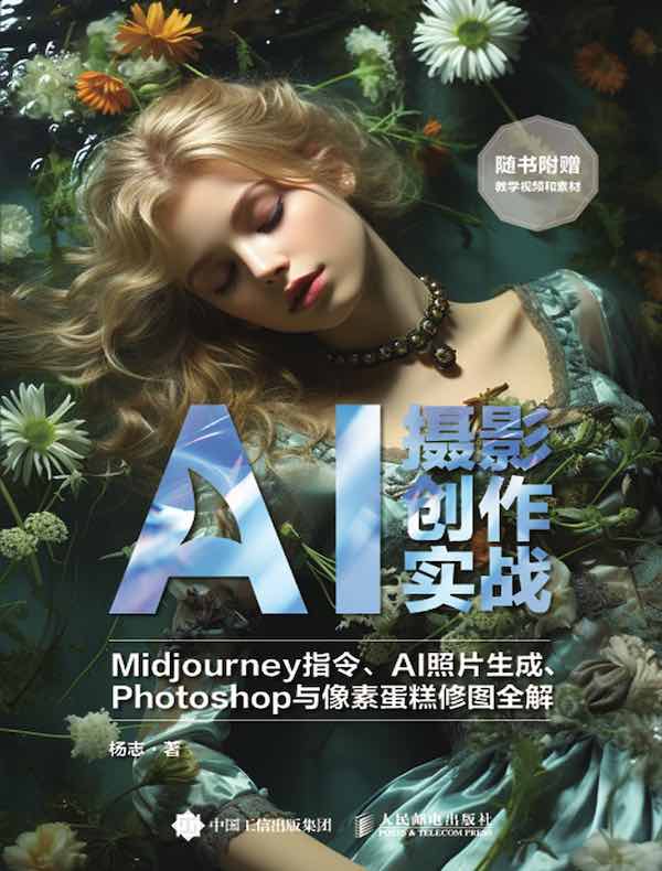 AI摄影创作实战：Midjourney指令、AI照片生成、Photoshop与像素蛋糕修图全解